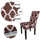 Spandex Short Floral Printed Dining Chair Slip Covers